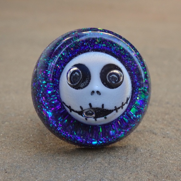 Jack Skellington The Nightmare Before Christmas Halloween Purple Resin Ring - Picture 4 of 8